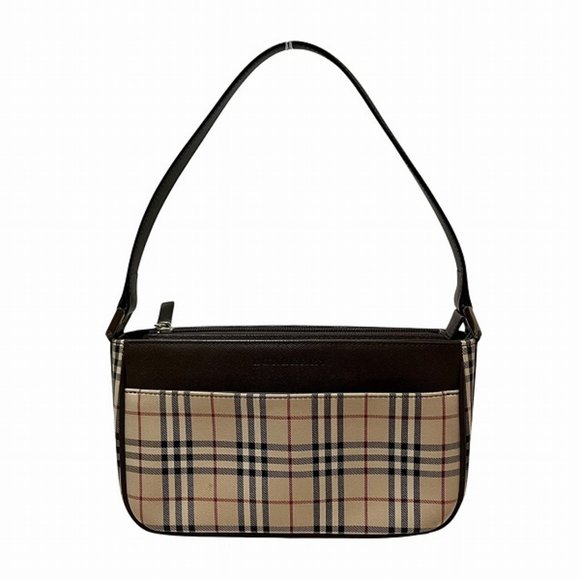 BURBERRY Brown Leather Shoulder Bag - Picture 1 of 9